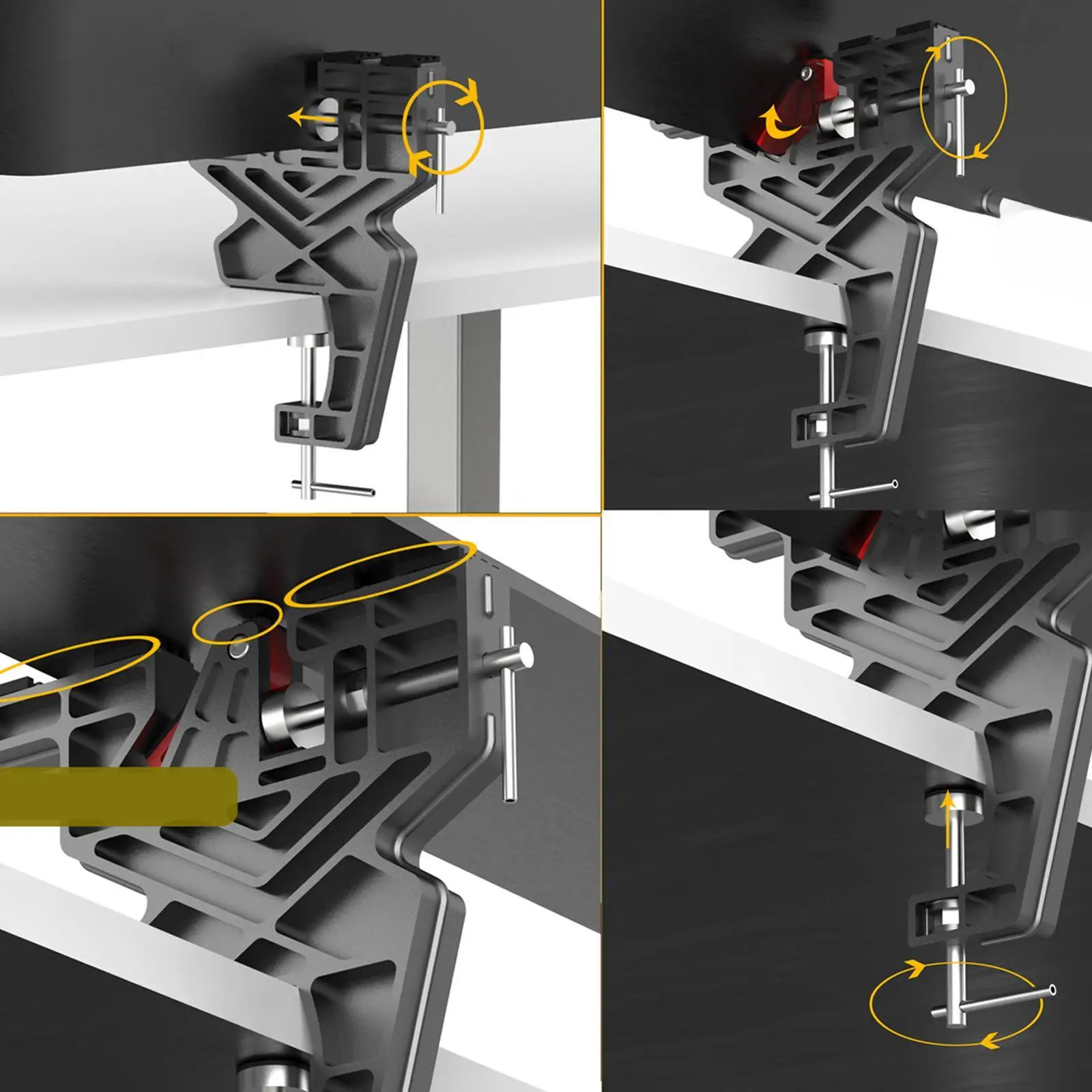 

2x Ski and Snowboard Vises Tuning Waxing Ski Vises Sturdy Simple Ski Waxing and Edge Tuning Stands Maintenance Adjustable
