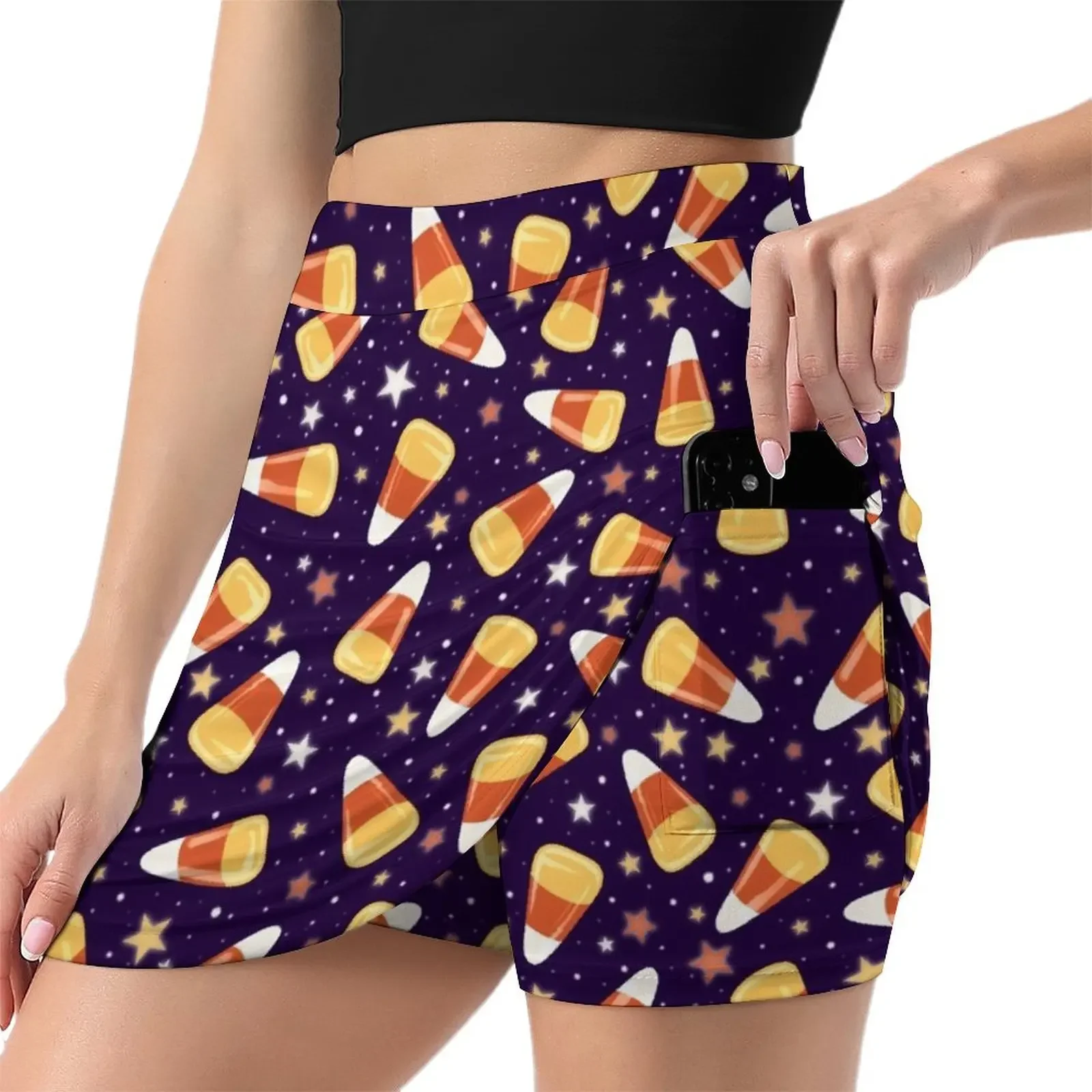 Candy Corn Dreams Mini Skirt skirt set shorts School skirt summer skirts