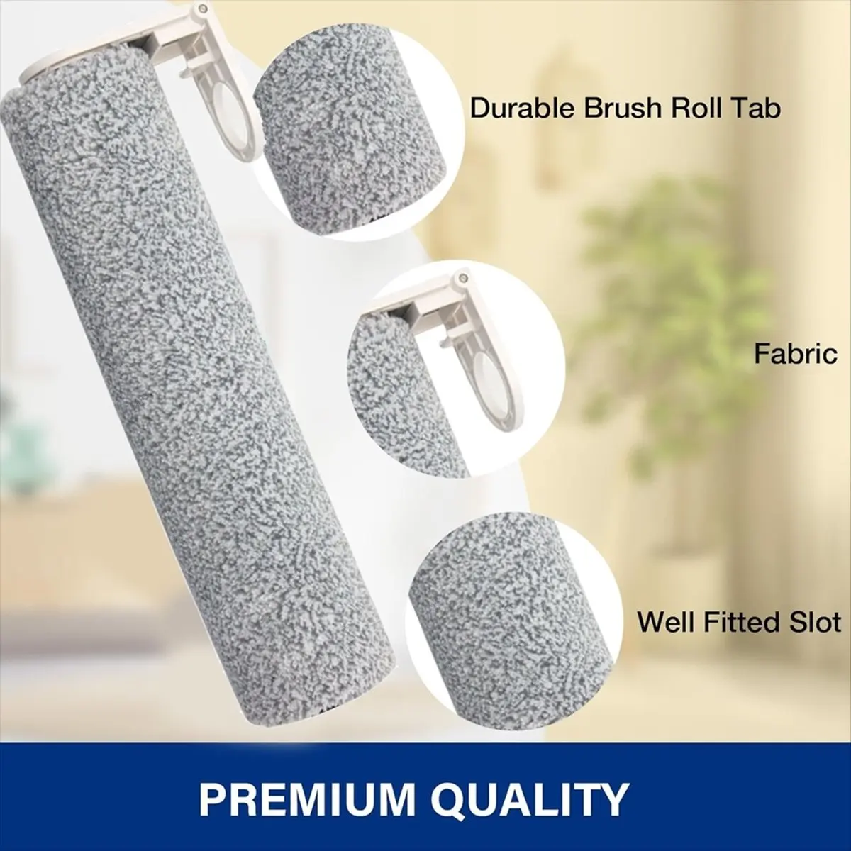 แปรงลูกกลิ้งขนนุ่มสำหรับฟลอโม ไอ พลัสสำหรับเอทเวล เอฟ 16 สำหรับอะไหล่เครื่องดูดฝุ่นแบบเปียกและแห้งอันทรงพลัง-TCES