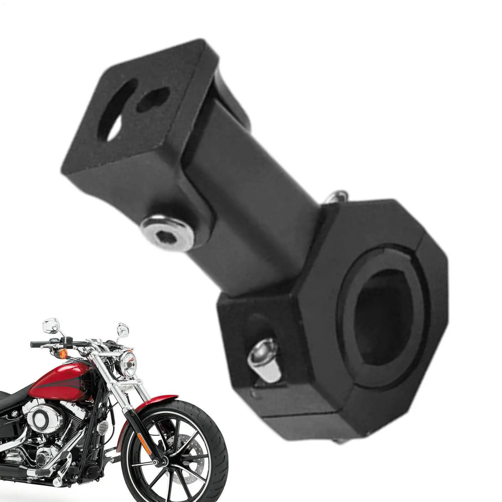 Motorcycle Spotlight Bracket Motorcycle Spotlight Tube Clamp Bracket Rustproof Aluminum Alloy External LED Light Bracket