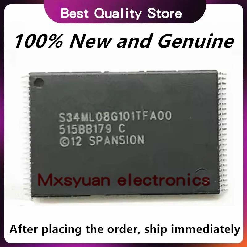 2PCS~10PCS/LOT Original S34ML08G101TFA00 S34ML08G101TFA000 S34ML08G101TFA003 TSOP48 100% New and Genuine