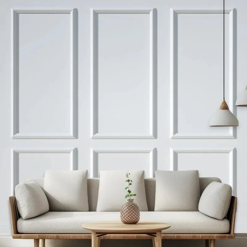 #home.Peel and Stick Wall Molding Kit 6 Frame Premade Self Adhesive Wainscoting Panel Accent Molding Trim Interior Wall Home