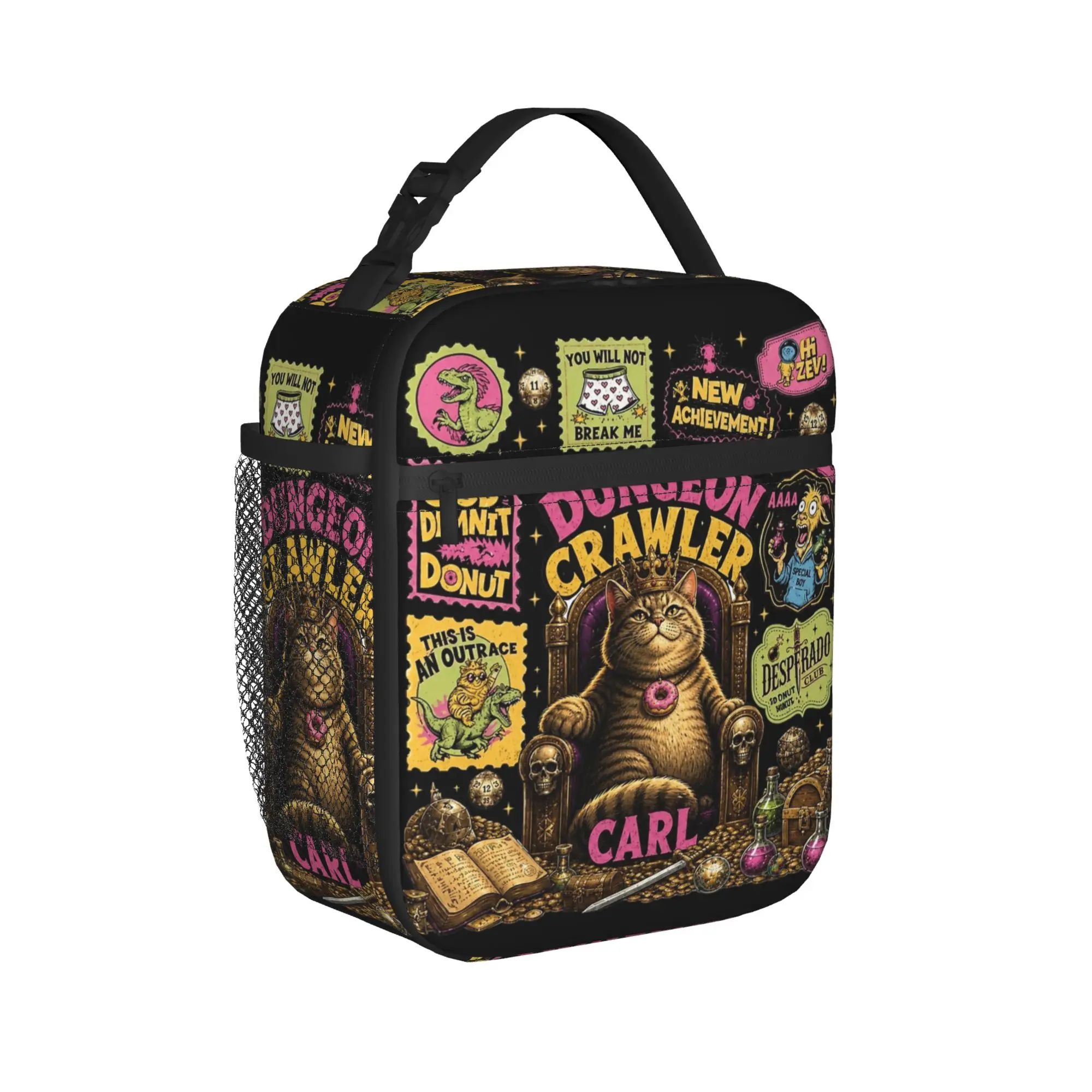 Dungeon Adventure Sherpa Dungeon Crawler Carl Thermal Insulated Lunch Bags for Food Container Bags Thermal Cooler Lunch Boxes