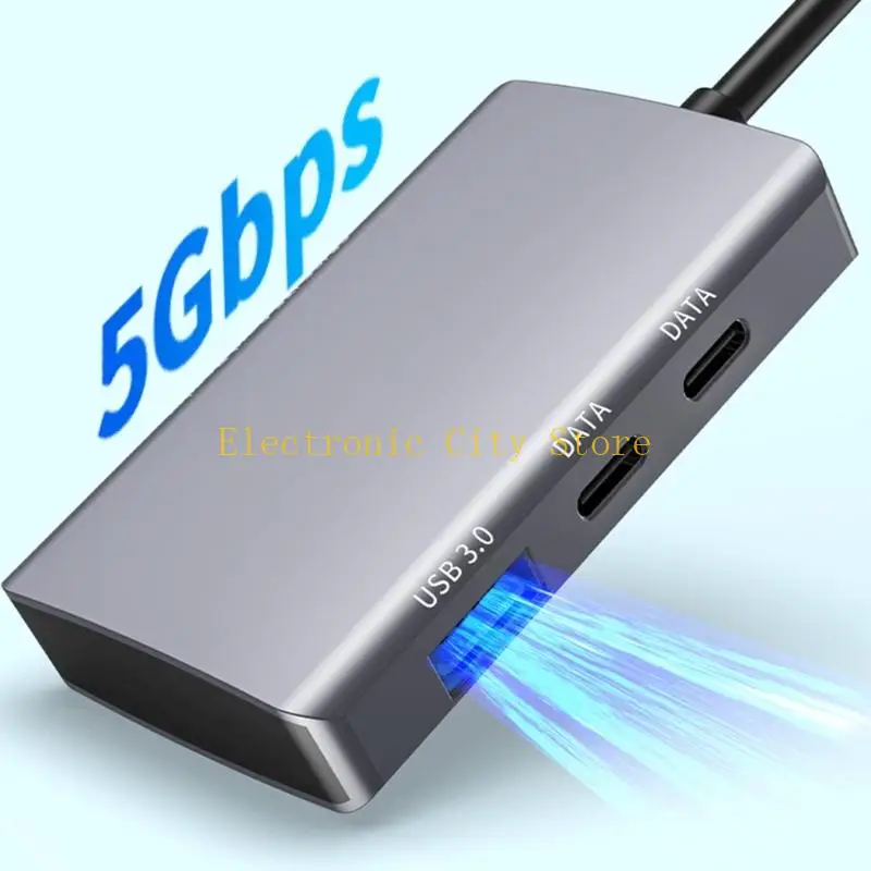 USB3.0 Type C อะแดปเตอร์ TF เครื่องอ่านการ์ดความเร็วเร็วการถ่ายโอนข้อมูลการถ่ายโอนความทนทาน HU8D