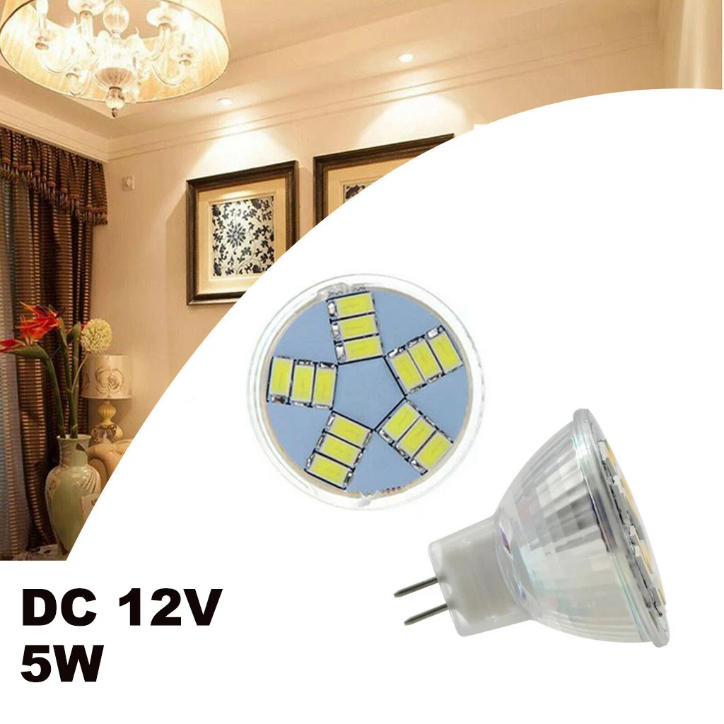

MR11 Led Spot Light Bulb 5W DC12V Cool/Warm/Neutral White GU4 LED Spotlight 2835SMD Not Dimmable 15Leds Living Room Lighting