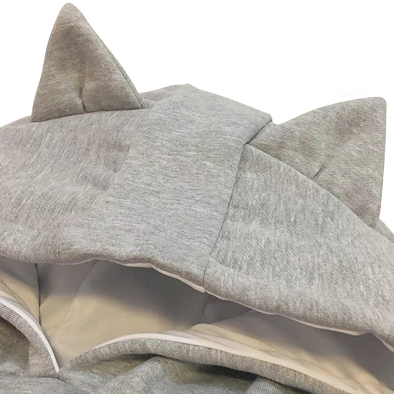 Sudadera con capucha para amantes de los gatos, sudaderas jerséis de pata de perro canguro, sudadera con bolsillo, Plus, envío directo