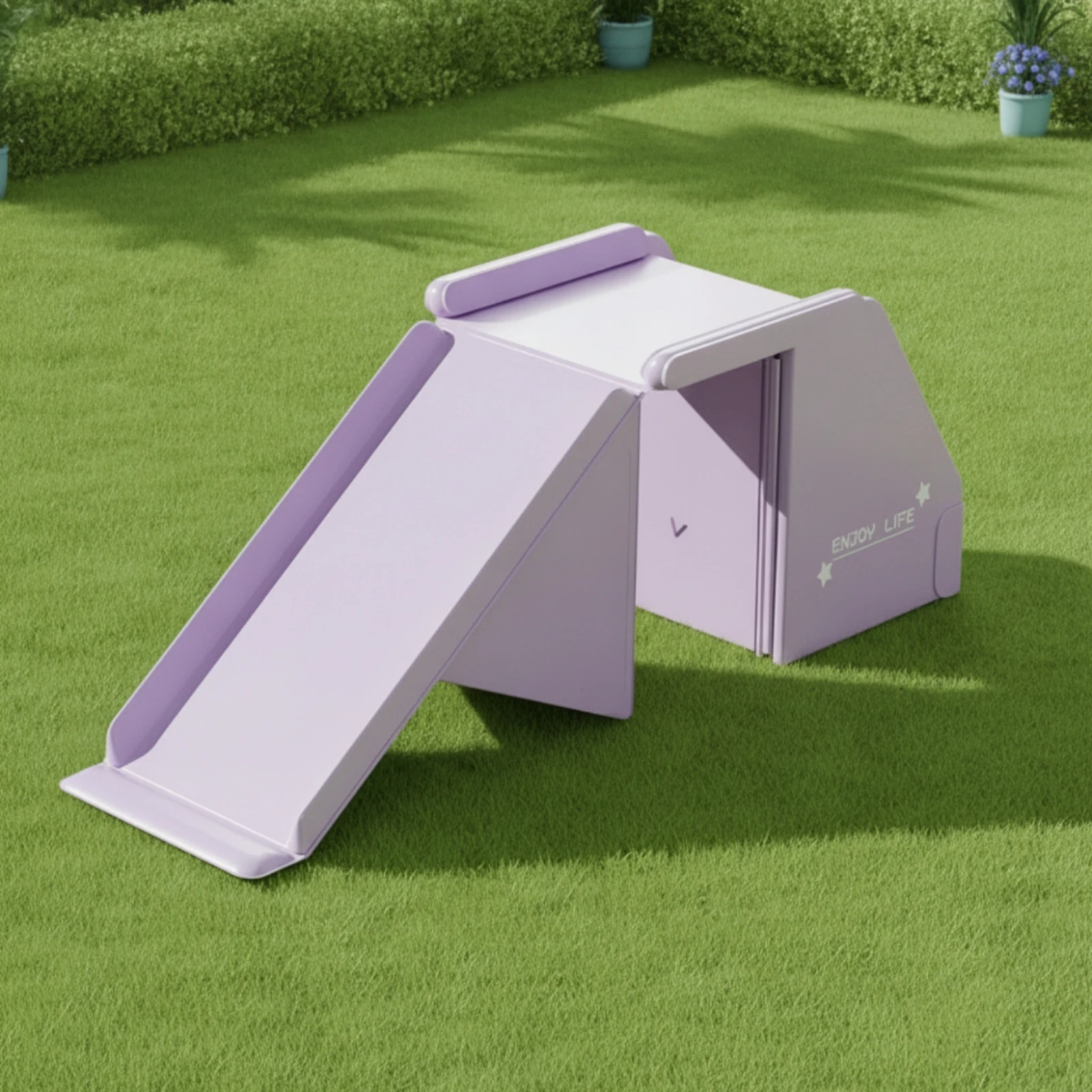 Children's Slide Outdoor Toddler Slide Playset Easy to Set up Play Equipment Compact for Children, Backyard, Garden