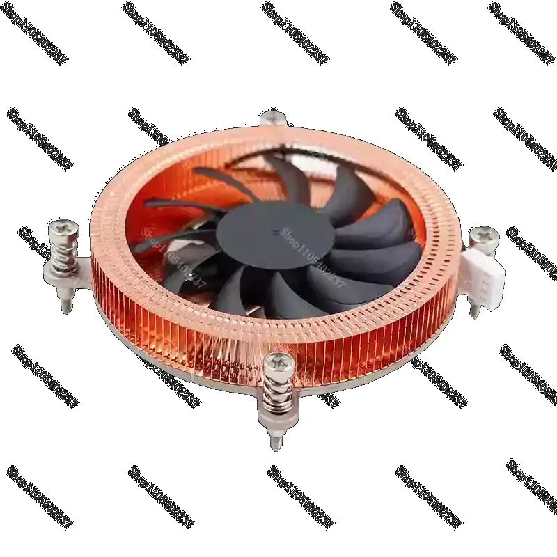 Low Profile Ultra Thin 1U Pure Copper Heat Pipe CPU Down Pressing Silent Cooler Fan