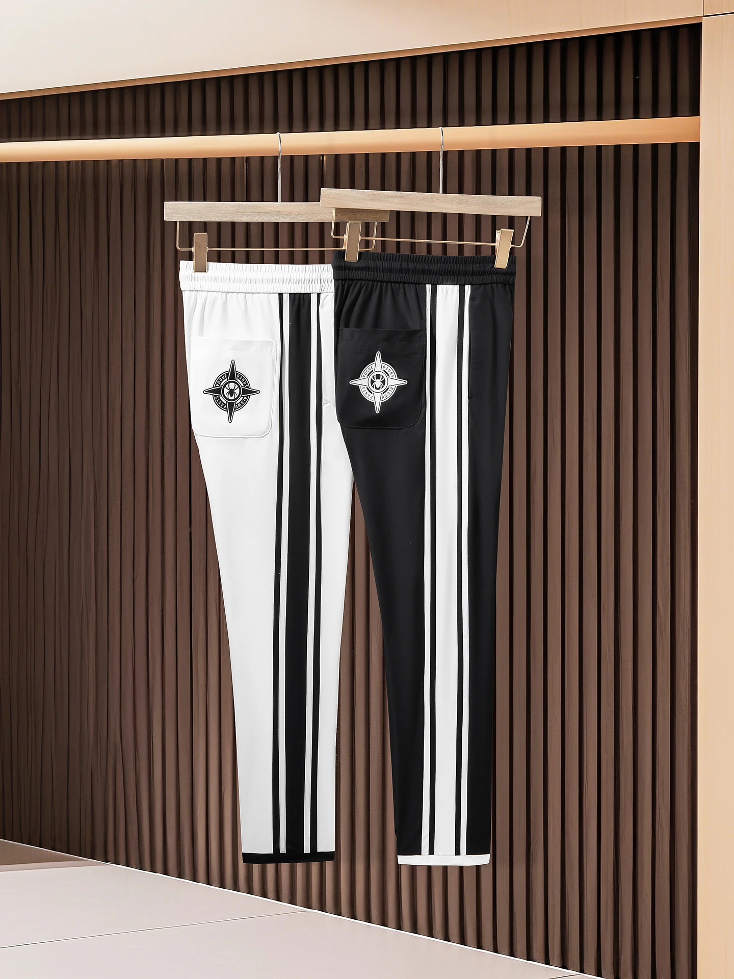 

Summer High-End Slim Fit Ice Silk Qui Dry Sports Pants Men's Straight Leg Casual Trousers Faionable Color Blo Design