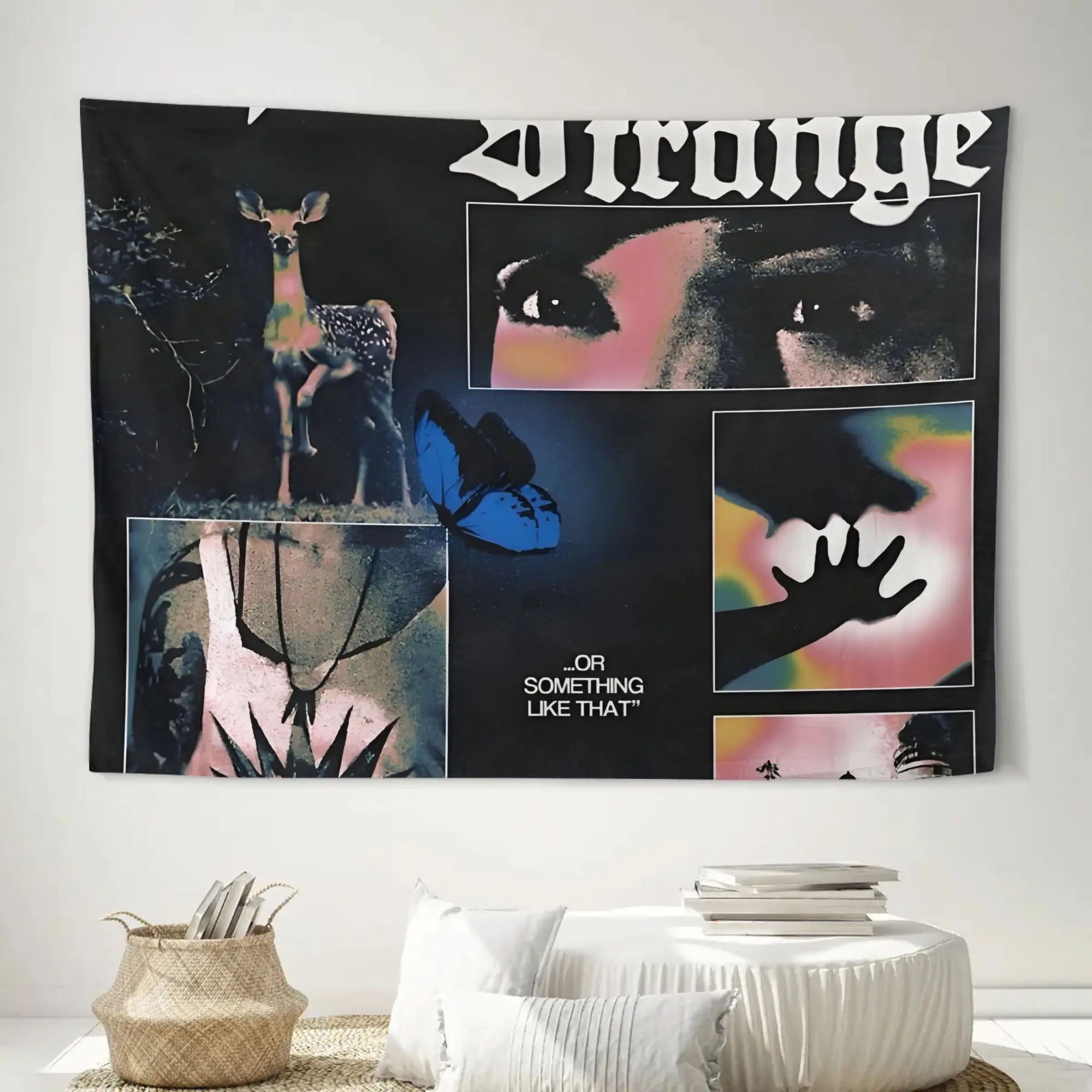 1pc L-Life is S-Strange Grunge Tapestry Polyester 2D Flat Wall Hanging for Bedroom Living Room Dorm Indie Game Decor Cool Gift