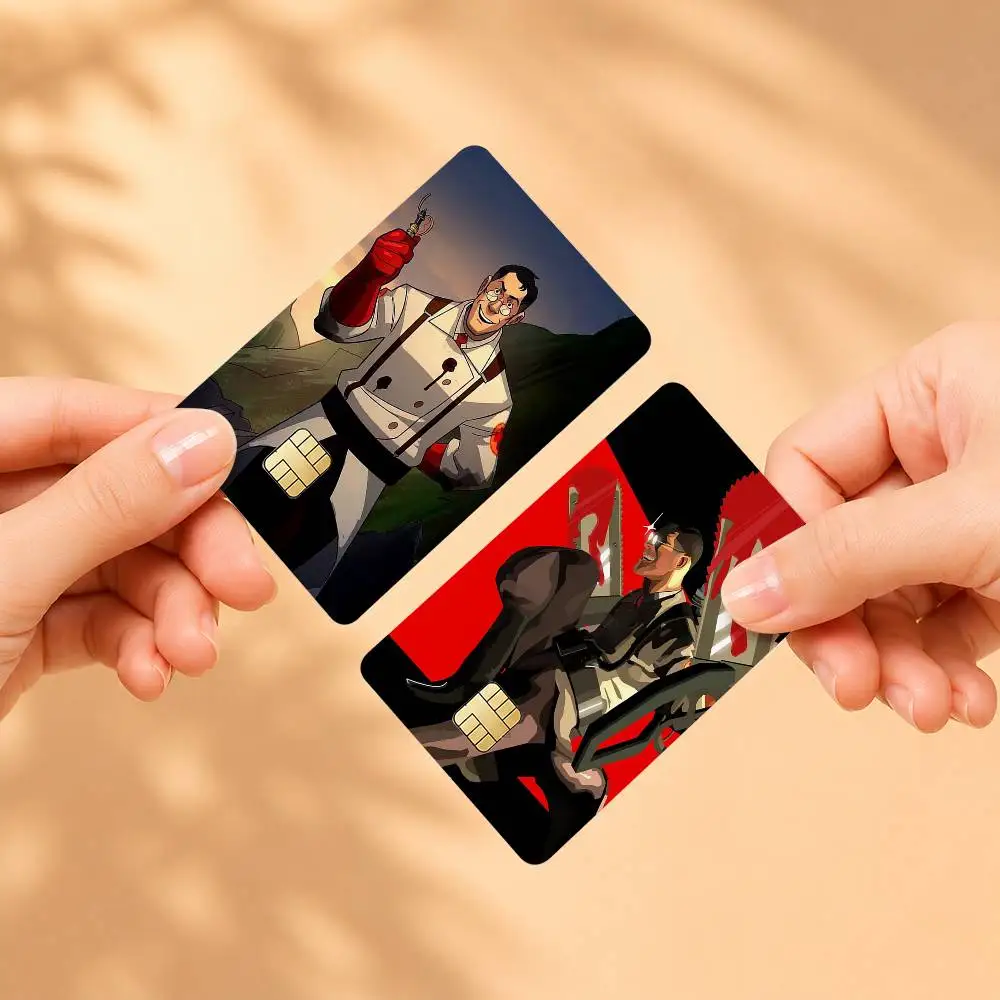

T-Team F-Fortress 2 Sticker Film Tape Skin for Credit Card Debit Card Waterproof Stickers