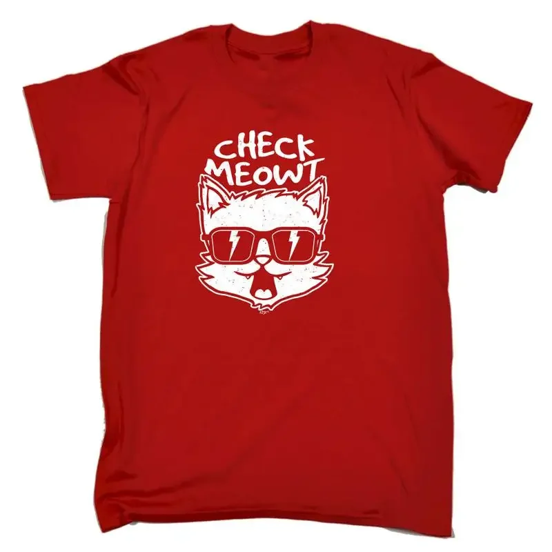 Check Meowt Cat Mens Funny Novelty T Shirt Top
