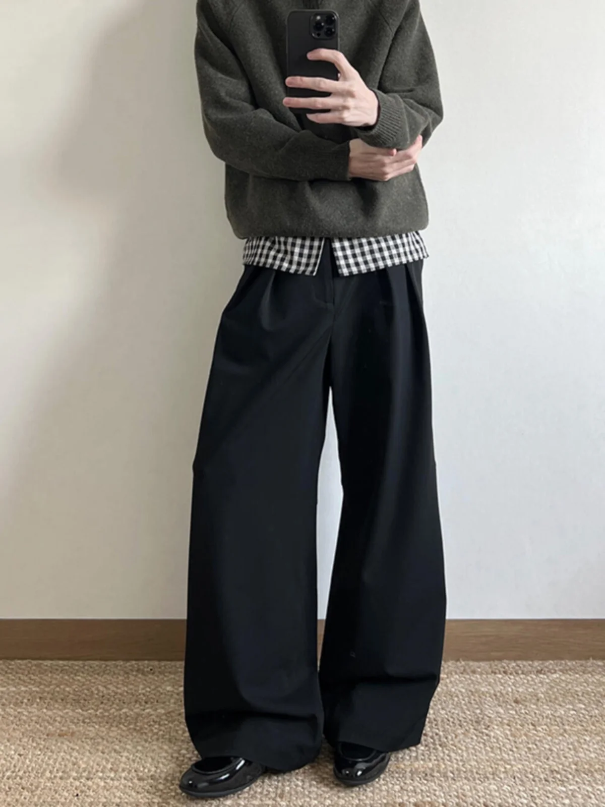 

Мужские брюки Cleanfit Slim Fit Knife с широкими штанинами, повседневные, свободного кроя, из полиэстера, весенняя коллекция