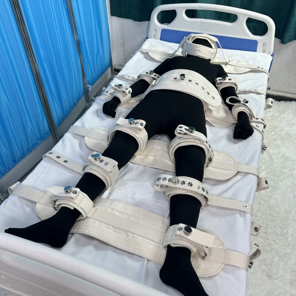

Medical Bed Restraints Magnetic Locking Cuffs/Belts Medical Immobilization Devices Fall Prevention Bed Straps for Patients