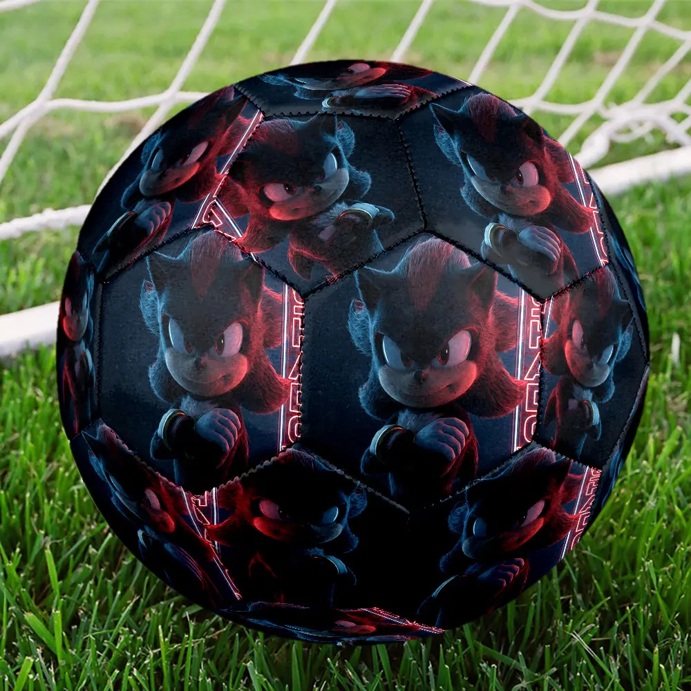 1pc Sonic Hedgehog Football Soccer Ball Size 5 Indoor Soccer Ball Fashion Outdoor Sports Holiday Gift HE55