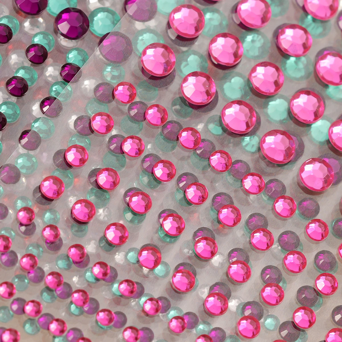 

12 Sheets Crystal Rhinestone Stickers Self Adhesive Assorted Colors Sizes Jewel Gems Decor Scrapbooks Frames Phones Gifts Kids