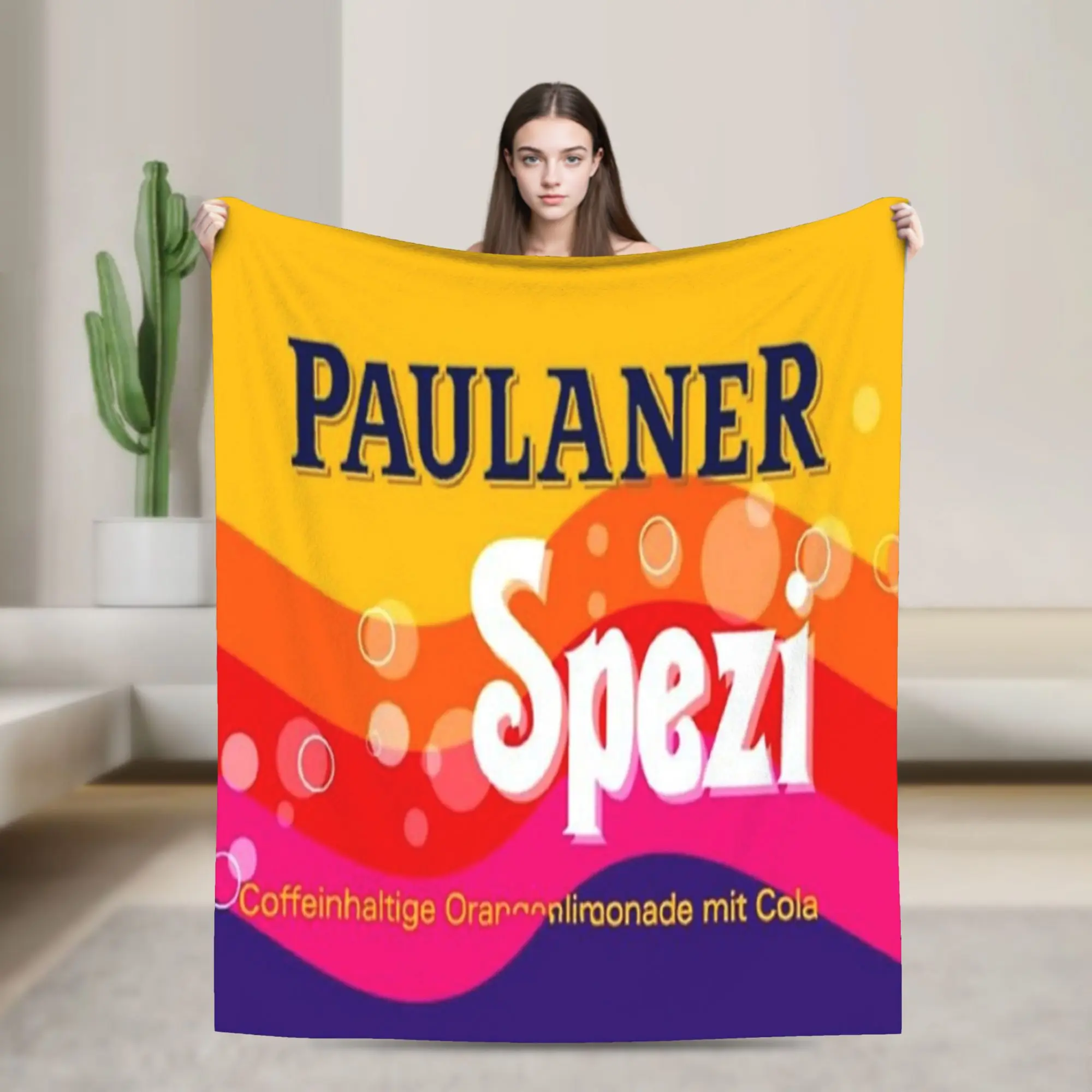 Paulaner Spezi Blanket Quality Warm Soft  Bedding Throws Winter Students Outdoor Print Bedspread