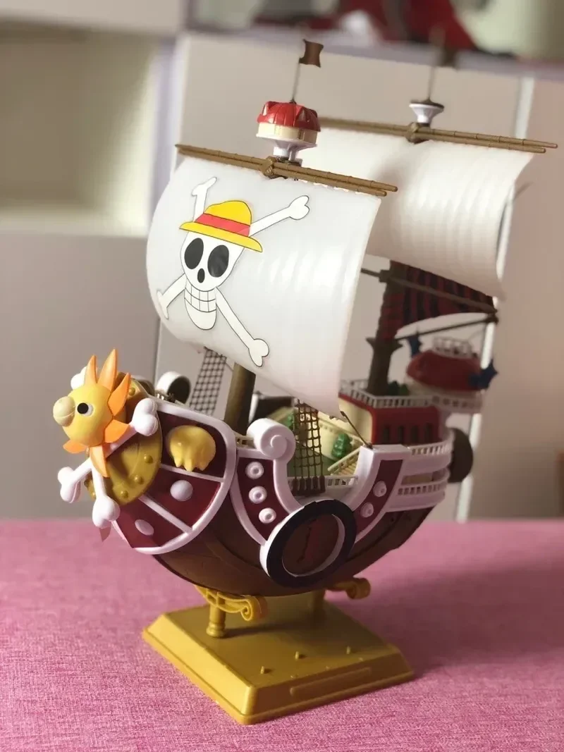 Anime One Piece Thousand Sunny Going Merry Boat Pvc Action Figure Collection Pirate Model Dolls Ship Toy Assemble Christma Gifts