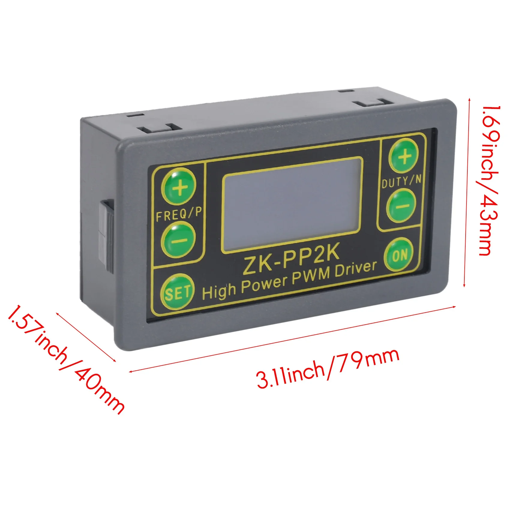 L77A -PP2K PWM DC 3.3-30V 12V 24V Motor Speed Controller Regulator 8A 150W Adjustable LED Dimmer Pulse Frequency Duty Ratio