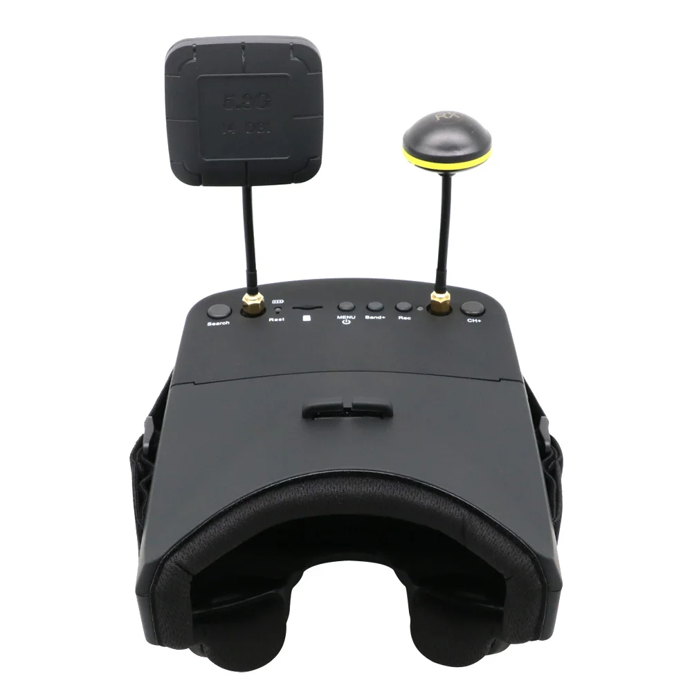 EV800D 5.8G 40CH 5 Inch 800*480 Video Headset HD DVR Diversity FPV Goggles With Battery For RC Model RC FPV Drone