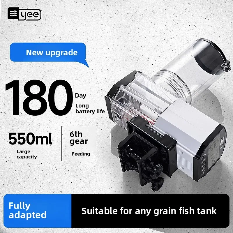 

YEE Automatic Fish Feeder with Programmable Timer-Smart Food Dispenser for Koi/Goldfish/Turtle Aquarium,for Fish Tanks