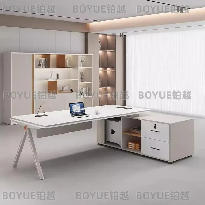 for Office Furniture Manager Desk Supervisor Desk Thickened Desktop Simple Modern Boss Desk Simple and Stylish