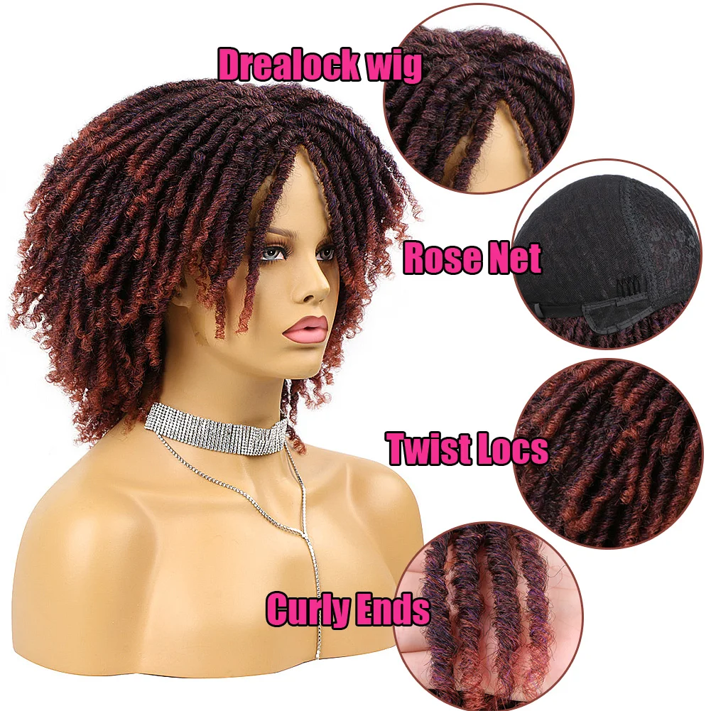 Curly Braided Wigs On Sale Clearance Short Afro Wigundle Hair Wigs For Women Glueless Blonde Black Synthetic Wig High Quality