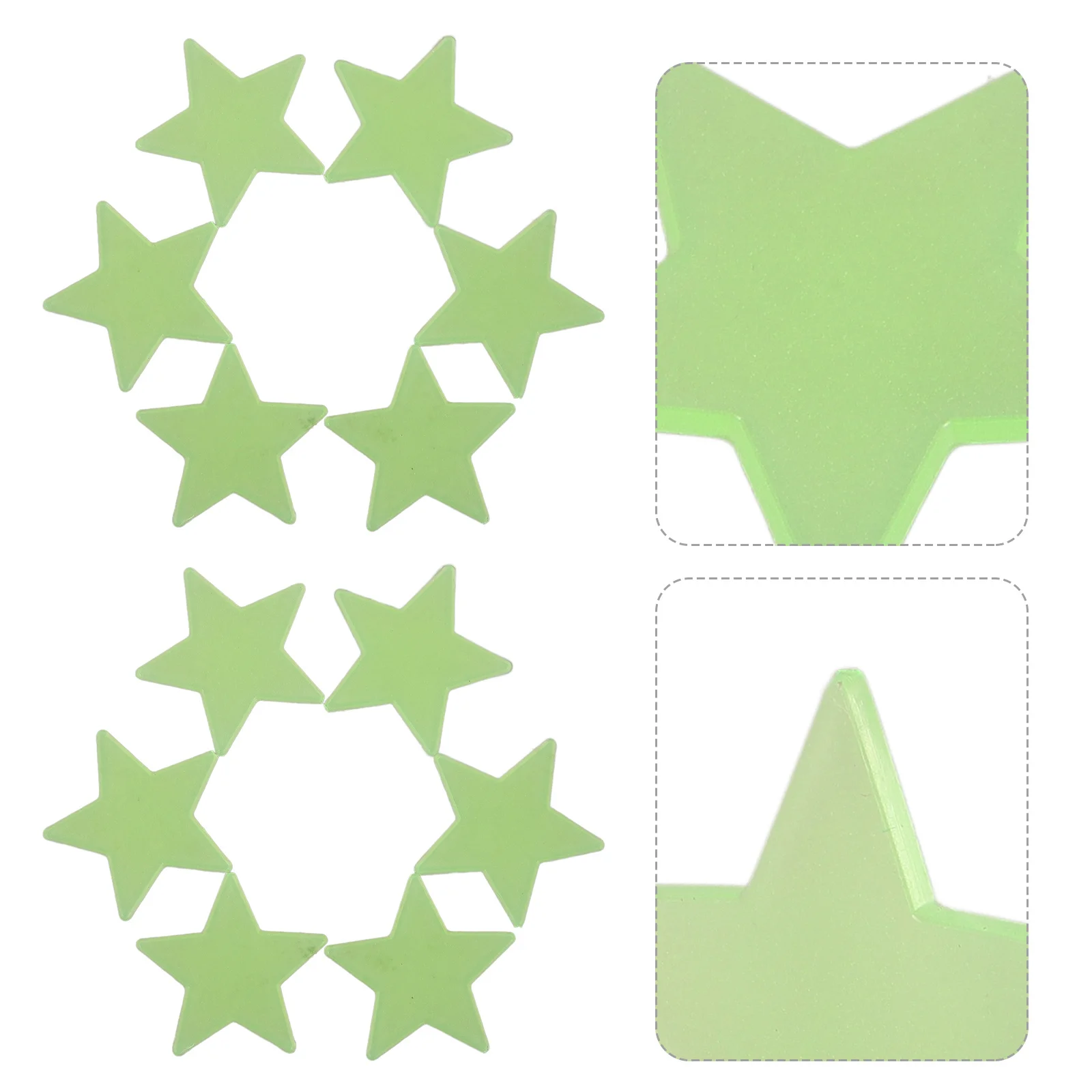 

100Pcs Night Light Star Wall Stickers Luminous Decals Romantic Bedroom Living Room Decor Waterproof Easy Apply