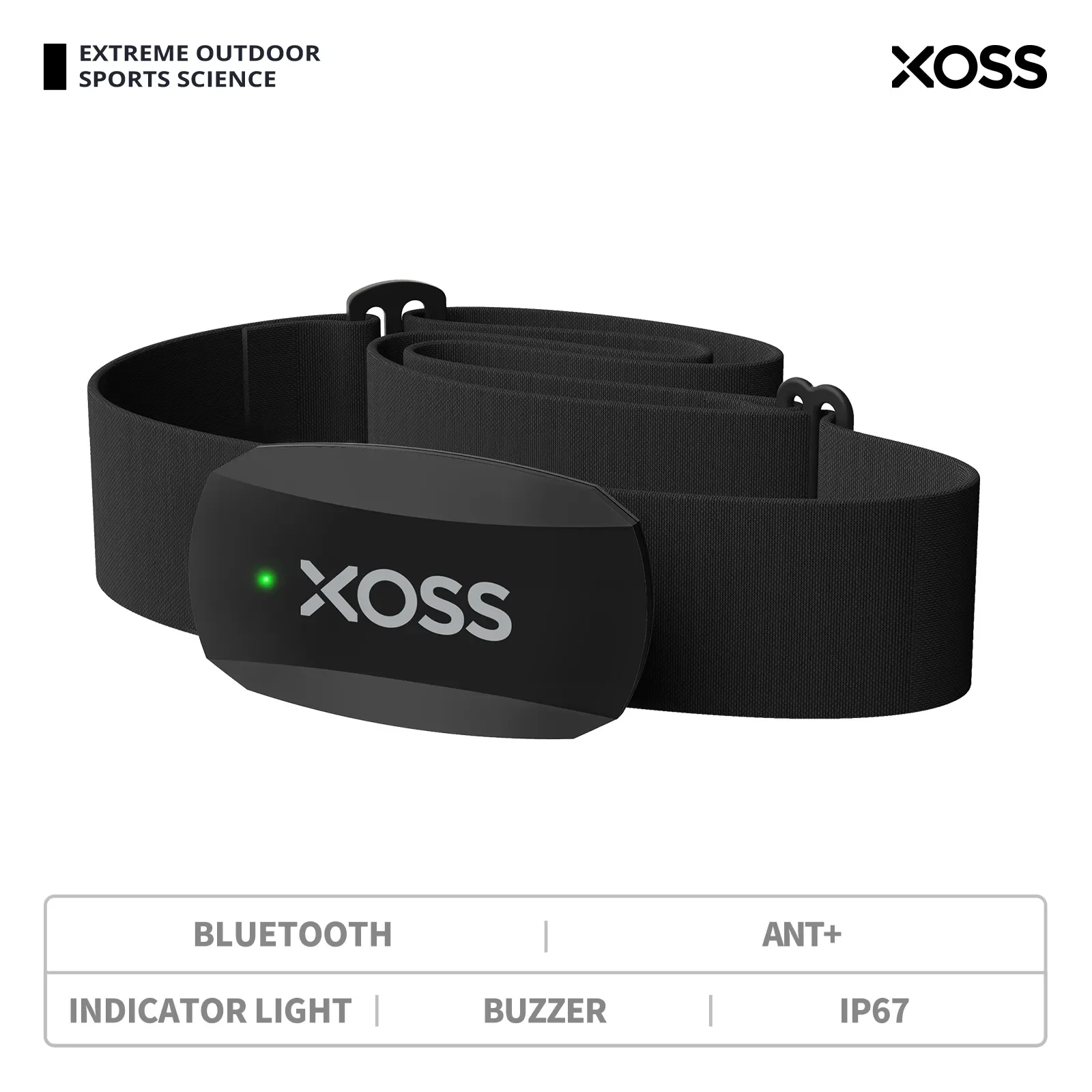 Kolekcja AliExpress XOSS X2 pas piersiowy Monitor tętna do jazdy na rowerze, biegania, wędrówek, Bluetooth ANT + bezprzewodowy inteligentny czujnik rowerowy Fitness