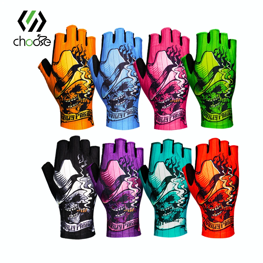 

Chooee Sports Bike Gloves Anti-slip Gloves Half Finger Men Wome Breathable Anti-shock Glove Anti-sweat Fitness