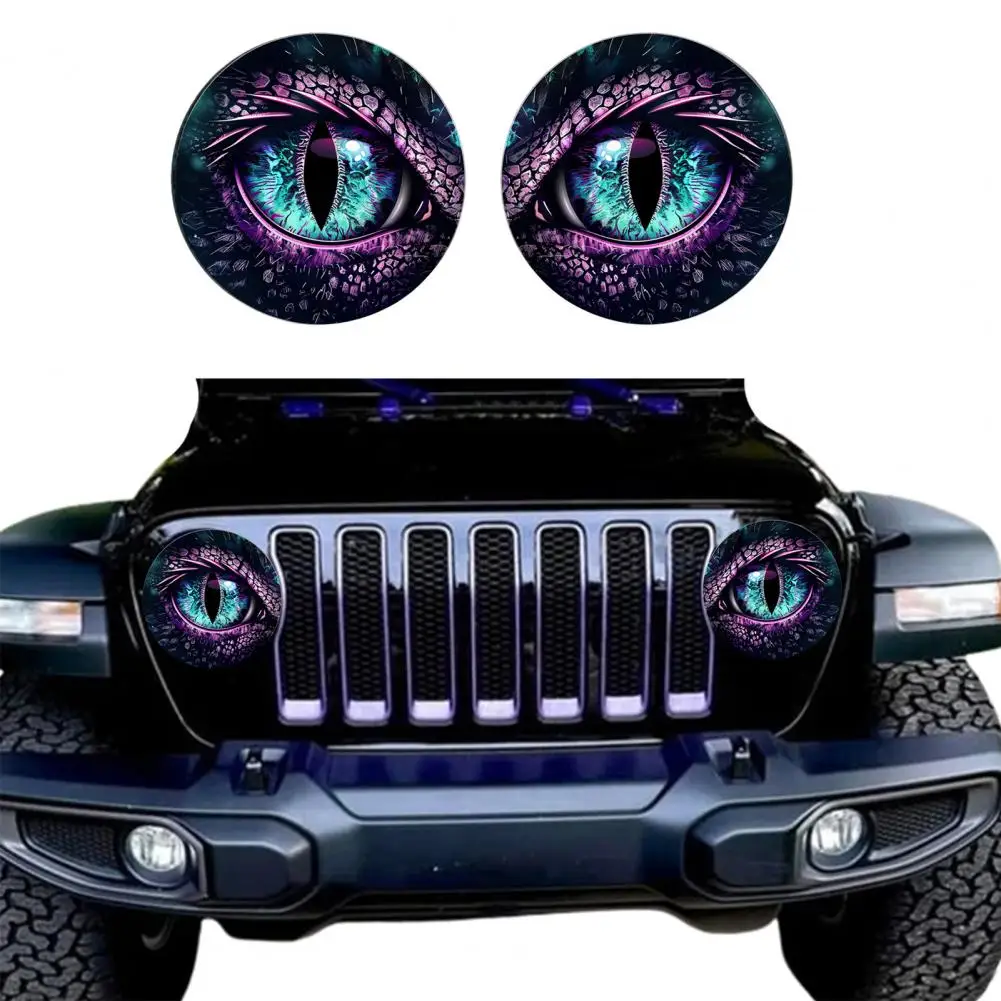 

Car Light Sticker Beast Eyes Headlight Decals Pair Realistic Eye Stickers Waterproof Pvc 3d Stereo Car Accessories for Trucks