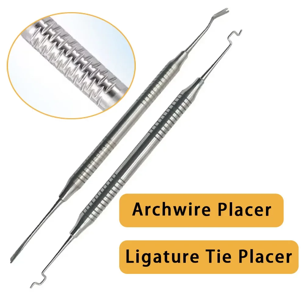 

Dental Orthodontic Twirl-On Module Elastics Ligature Tie Placer Dentistry Archwire Placement Tools Instruments