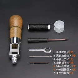 DIY Hand Sewing Machine Waxed Thread for Leather Leather Sewing Tool Leather Craft Edge Stitching Belt Strips Shoemaker Tools