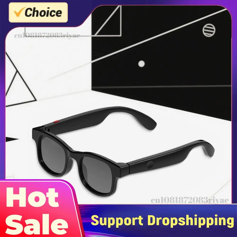 

Умные аудио-очки с ИИ-переводом, встроенным микрофоном и динамиками, Bluetooth-очки для офиса, вождения, езды на велосипеде, занятий спортом на открытом воздухе