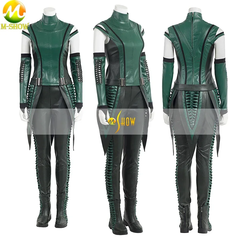 Supereroe Mantis Costume Cosplay Lorelei vestito verde donna vestito Luxious per la festa di carnevale di Halloween