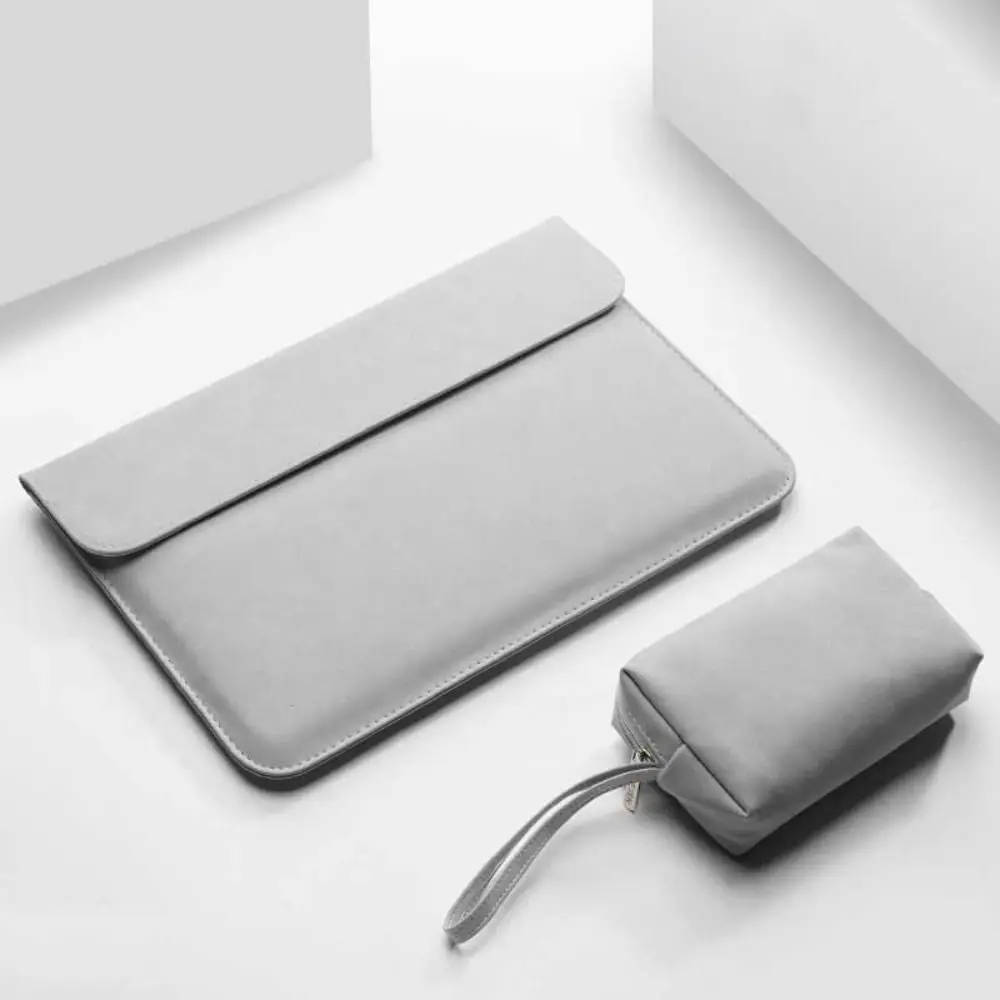 13 14 15 inch Shockproof Laptop Sleeve Case Pu Leather Ultra Thin Notebook Bag Waterproof Colorful for HP/Dell/Surface