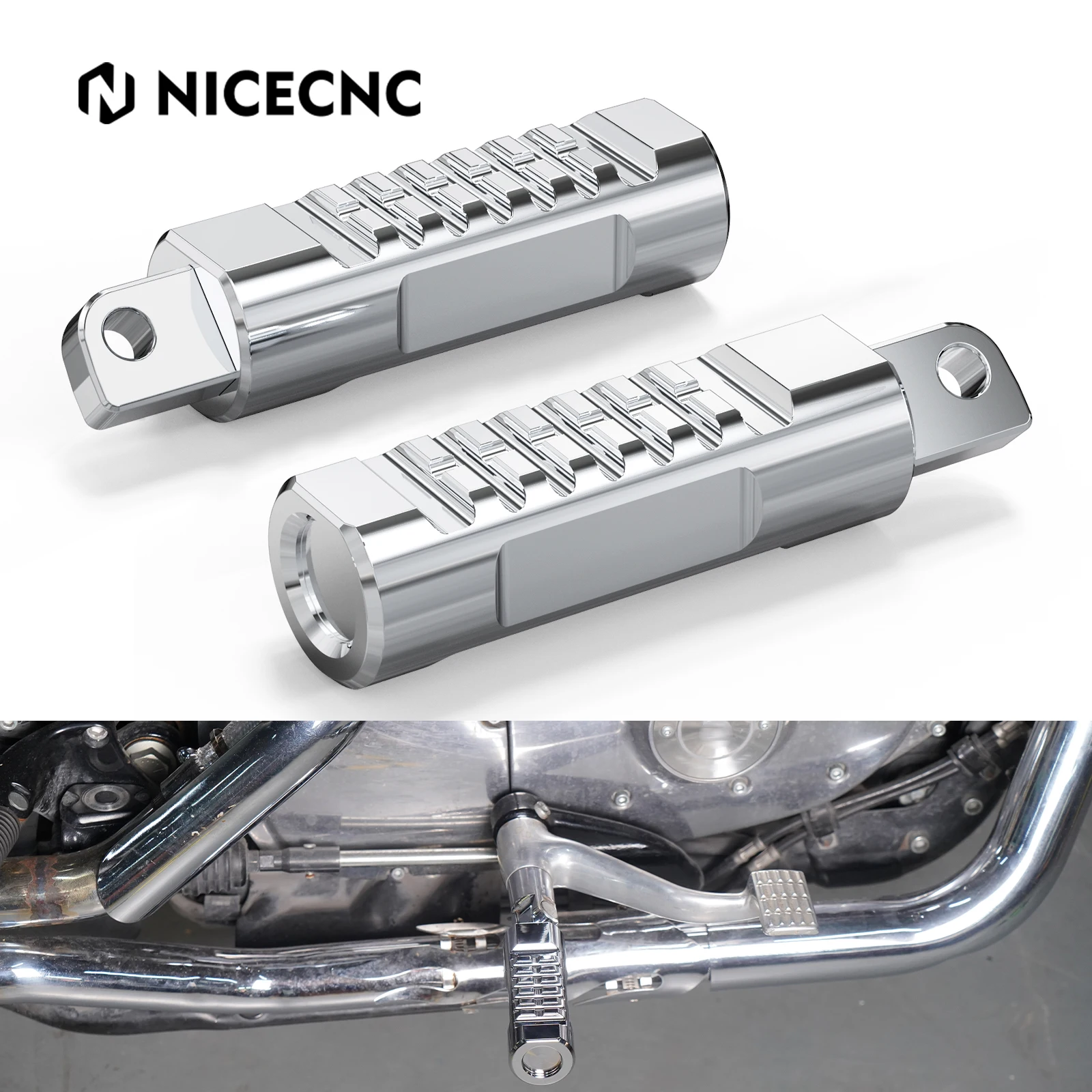 

Motorcycle Footrests for Harley Iron 883 XL883N Iron 1200 Sportster 883 1200 Low Custom Super Low Nightster Roadster Footpegs