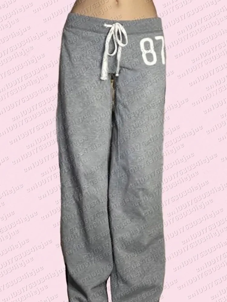 2026 Amerikanische Retro-Print-Freizeithose Vielseitiger Hot-Girl-Stil High-Street Harajuku-Stil Damen- und Kinder-Freizeithose – Detail 4