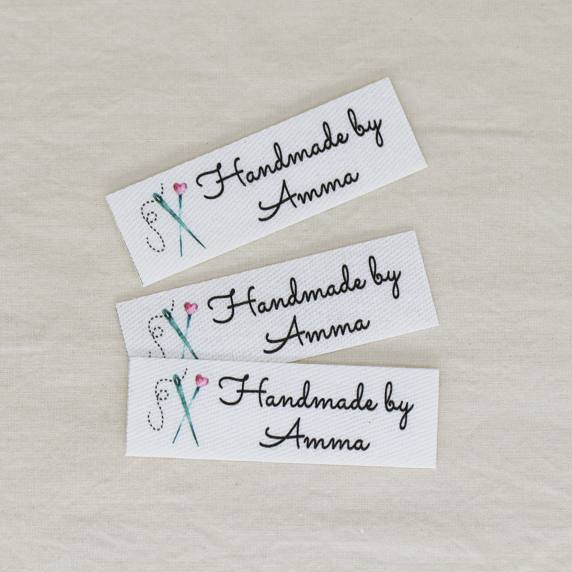 

120-компонентные гладильные этикетки на заказ, персонализированное имя, этикетки для одежды, бирки для ткани, фирменные этикетки, бирки ручной работы (YT275)