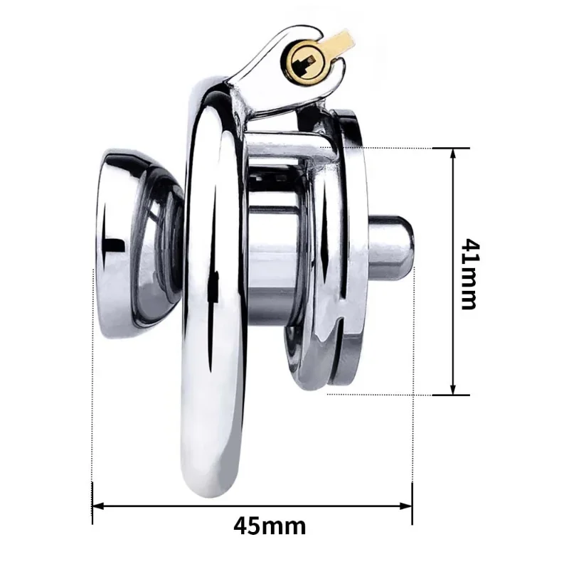 DIY Combination Dildo Inverted Cock Cage Lock for Men Head Penis Cover Negative Chastity Belt Urethral Audible Adult Goods Men