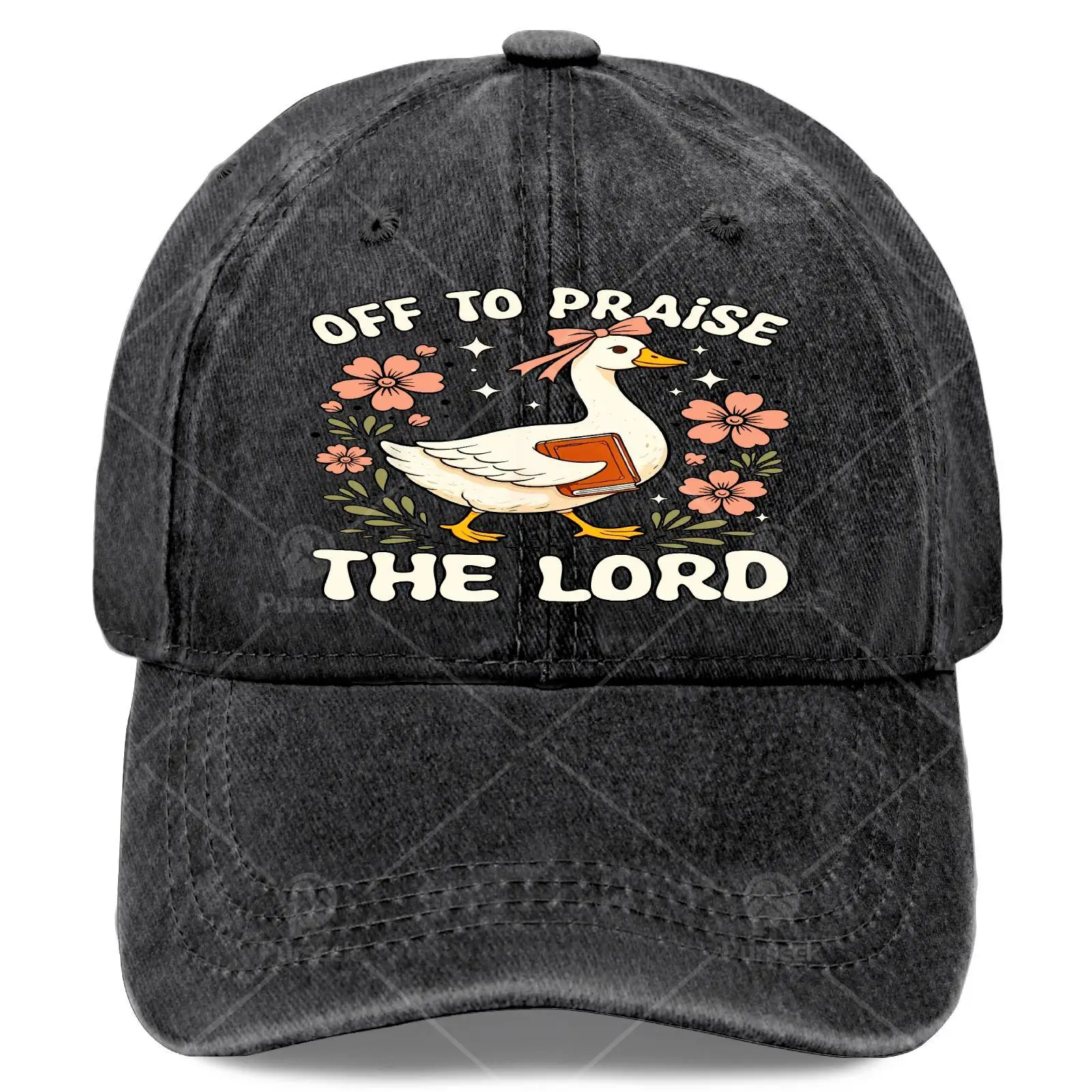 Off to Praises The Lord Bibles Versess Christian Faiths Gooses Baseball Hat