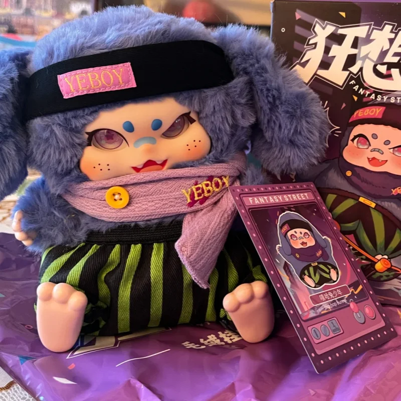 Trendy Baby Three Yeboy Crazy Street Series Blind Box Trendy Doll Bag Pendant Cute Sweet Cool Girl Caixa Mystery Box Toys Gifts