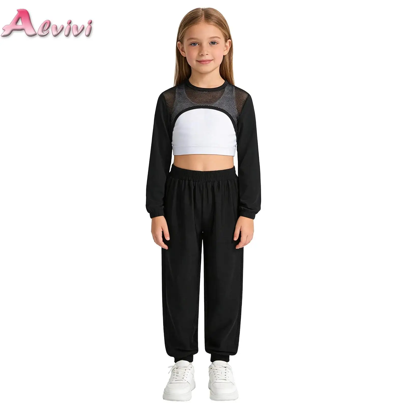 

Children Clothing Set Girls' Short Hooded Sweatshirt & Crop Top & Sweatpants Three-Piece Set for Girls Fashion Cool Girl Outfits