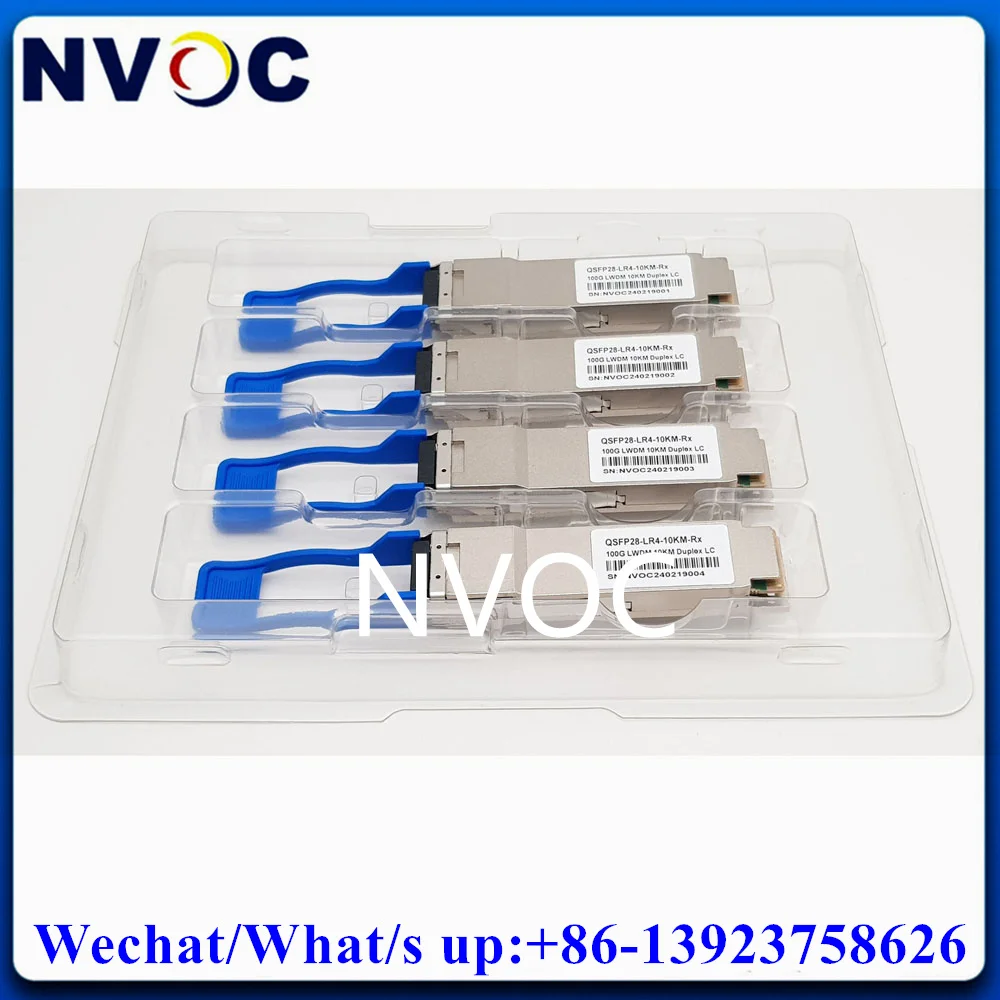 100G QSFP28 LR4 Optical Transceiver Rx Only,QSFP28-CW-10KM QSFP GBIC Duplex LC 100GBASE-LR4 CWDM4 Wavelength Modulation Module