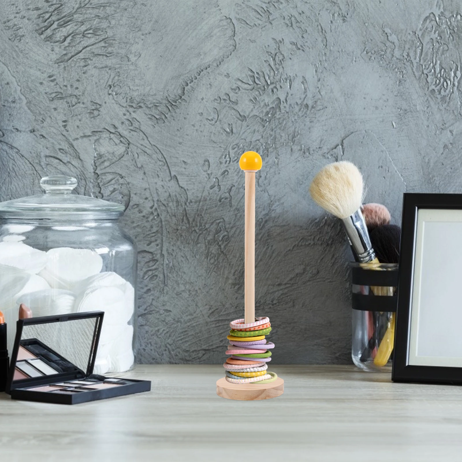 Haar Zubehör Lagerung Rack Ball Form Holz Display St Krawatte Container Kinderzimmer ganizer Regal Multifunktionale Vertikale