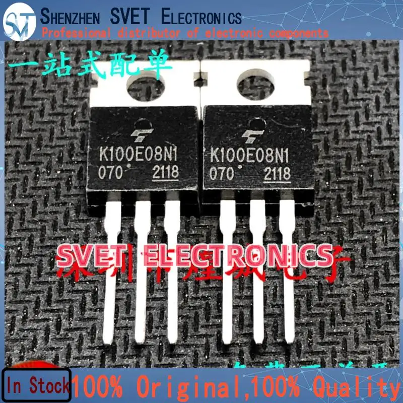 10PCS-50PCS  TK100E08N1 K100E08N1  TO-220 80V 100A  Original In Stock Fast shipping