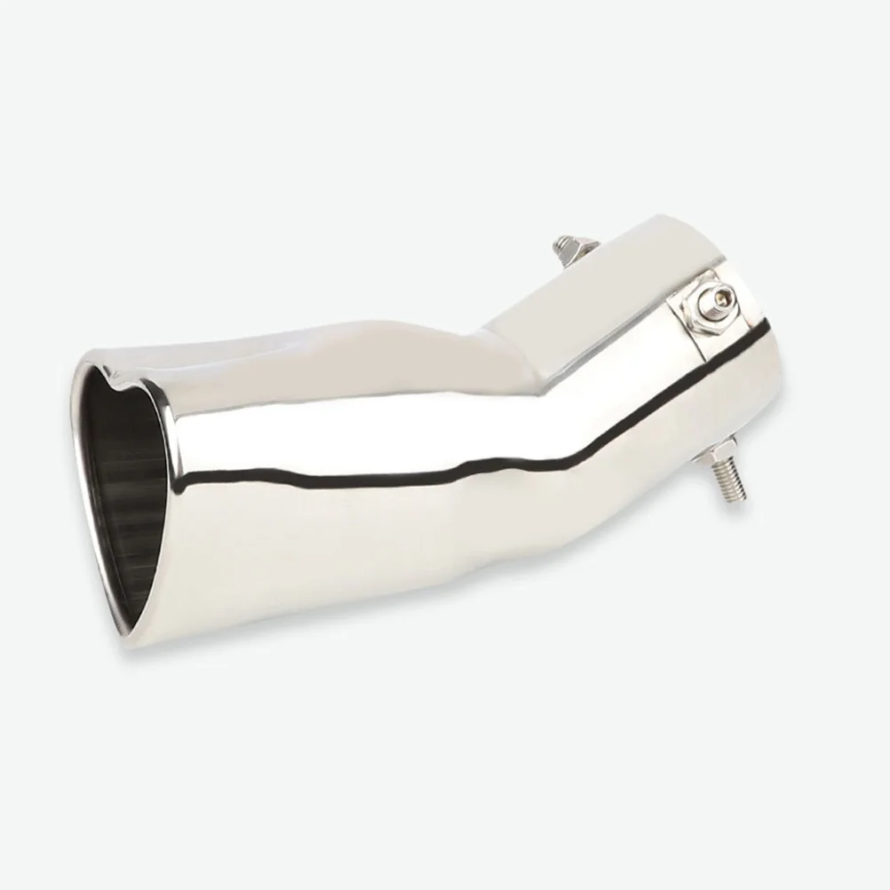 

Motorcycle Stainless Steel Tail Tip 63mm Heart-Shaped Exhaust Pipe Active Sound Universal Car Exterior Accessory