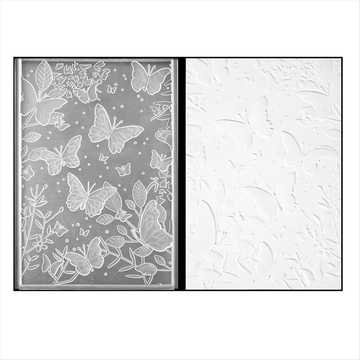 2026 NEW 3D Embossing Folder, Textured Flower Leaf Butterfly Embossing Template, for Card Making Scrapbook Paper Crafts