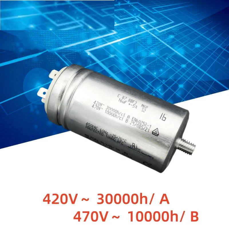 

1PCS A V C.87.8BF3 MKP 420V 16uF 470VAC Fan Motor Start Capacitor