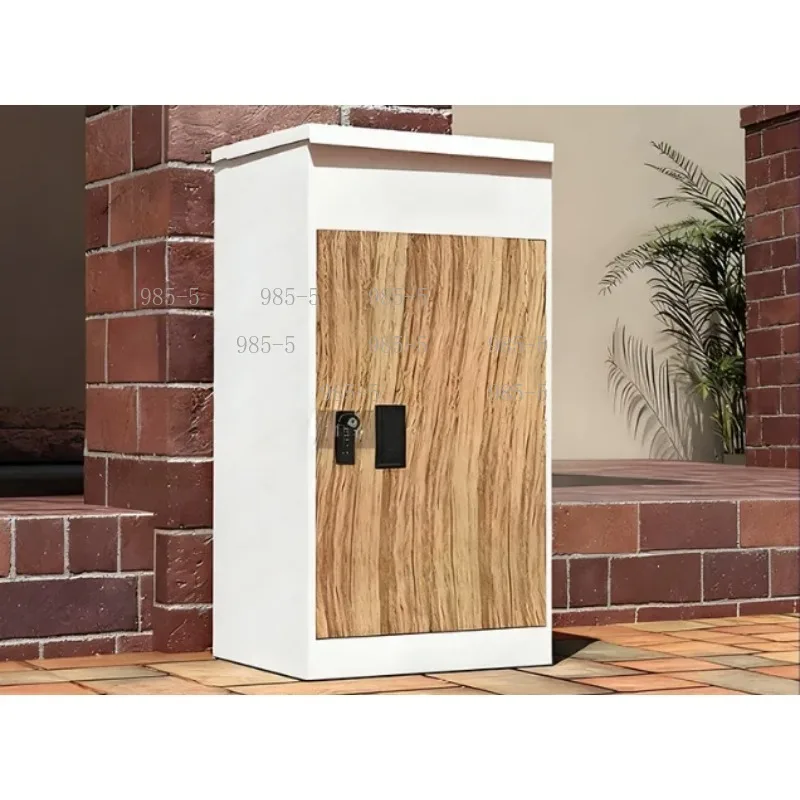 Outdoor Freestanding Mail Storage Cabinet Powder Coated Anti-theft Express Parcel Holding Box